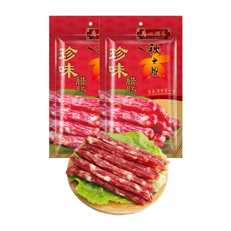 广州酒家 珍味腊肠300g*2袋